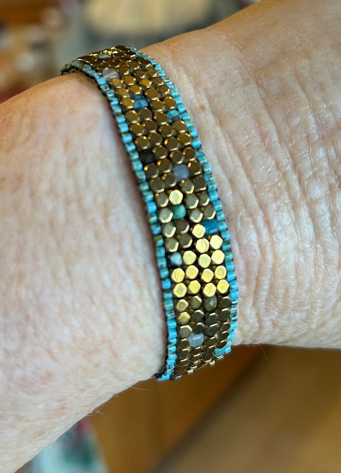 Brass and stone band