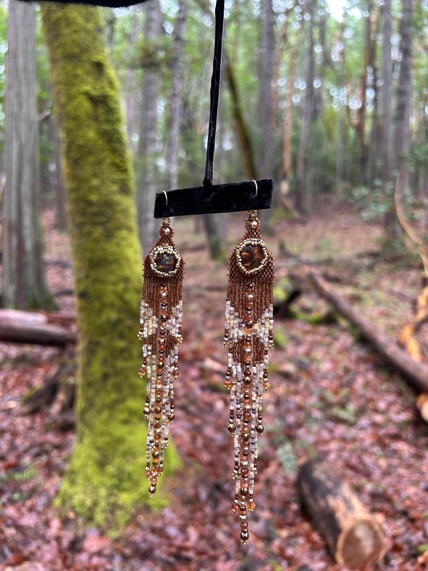 Fire inside earrings