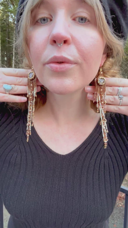 Fire inside earrings